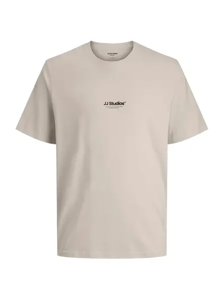 JACK & JONES Tričko 'JJESOHO'  tmelová / čierna