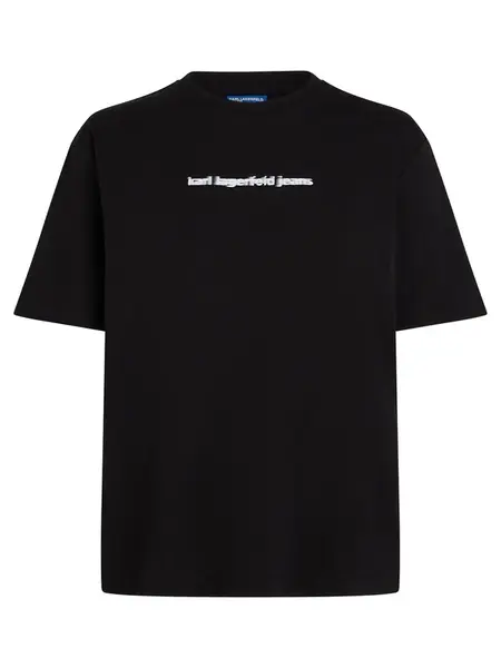 KARL LAGERFELD JEANS Tričko  čierna / biela
