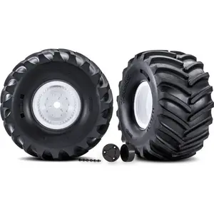 Traxxas kolo, disk bílý, pneu Terra Groove (pair)