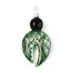 Handmade Silver Foil Lampwork Big Pendants