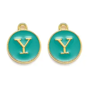 Golden Plated Alloy Enamel Charms