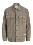JACK & JONES Košeľa 'WILL'  hnedá / svetlohnedá