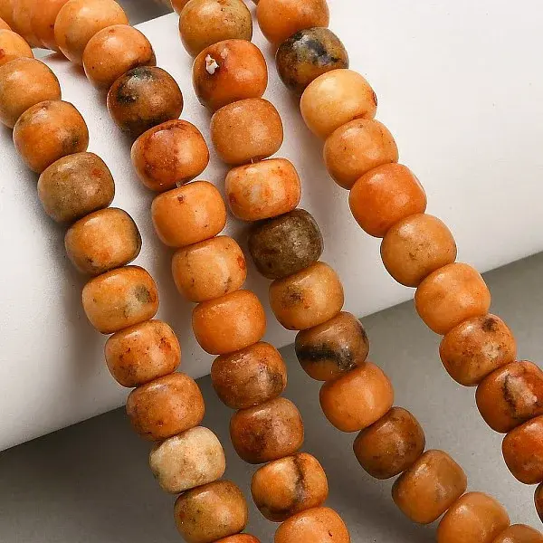 Dyed Natural White Jade Beads Strands