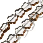Electroplated Transparent Glass Beads Strands