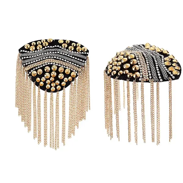 Iron Tassel Chain Shoulder Epaulettes