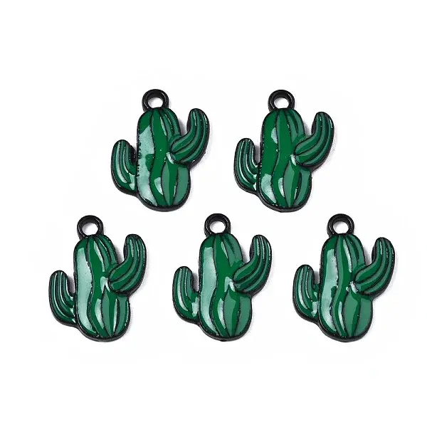 Rack Plating Alloy Enamel Spray Painted Pendants