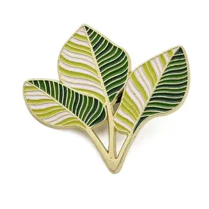 Japanese Banana Leaf Enamel Pins