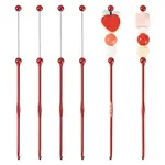 4Pcs DIY Alloy Beadable Crochet Hooks
