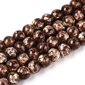 Baking Paint Glass Beads Strands