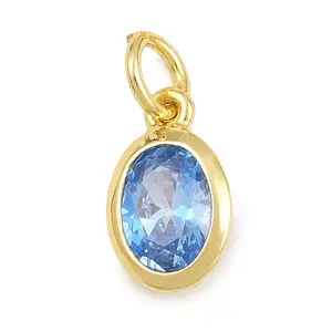 Brass Pave Cubic Zirconia Charms