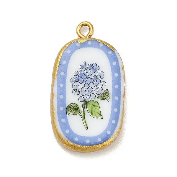 Printed Porcelain Pendants