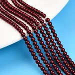 Baking Paint Pearlized Glass Pearl Bead Strands