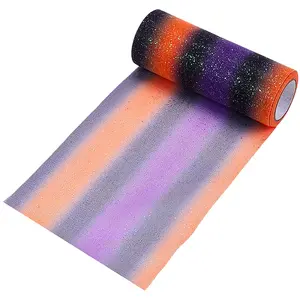Rainbow Polyester Fabric Sparkling Tulle Roll