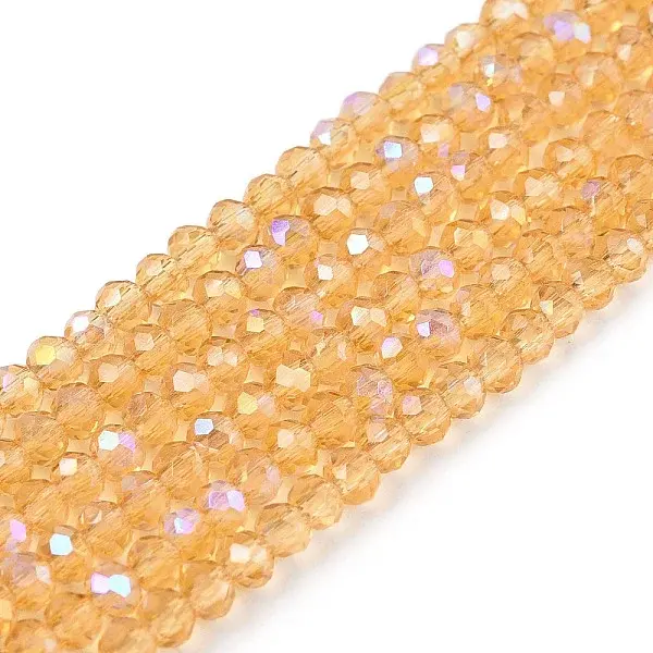 Electroplate Glass Beads Strands