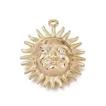 Brass Micro Pave Clear Cubic Zirconia Pendants