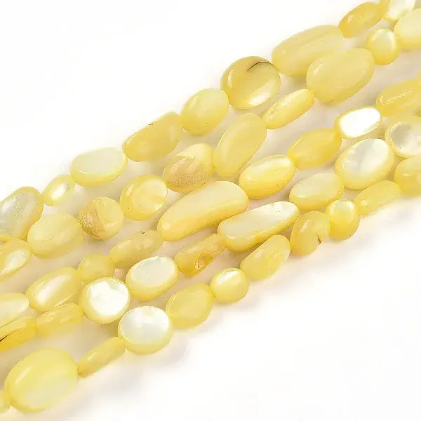 Natural White Shell Beads Strands