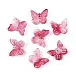 Transparent Spray Painted Glass Charms