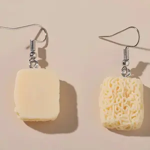 Alloy Food Model Dangle Earrings