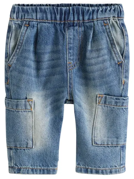 Next Džínsy  modrá denim