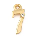 Brass Micro Pave Cubic Zirconia Charms