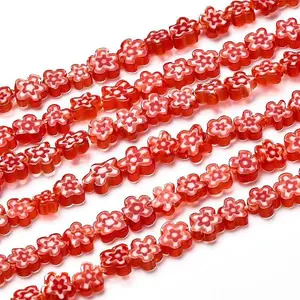 Handmade Millefiori Glass Lampwork Bead Strands