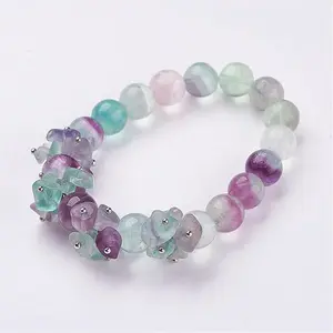 Natural Fluorite Stretch Bracelets