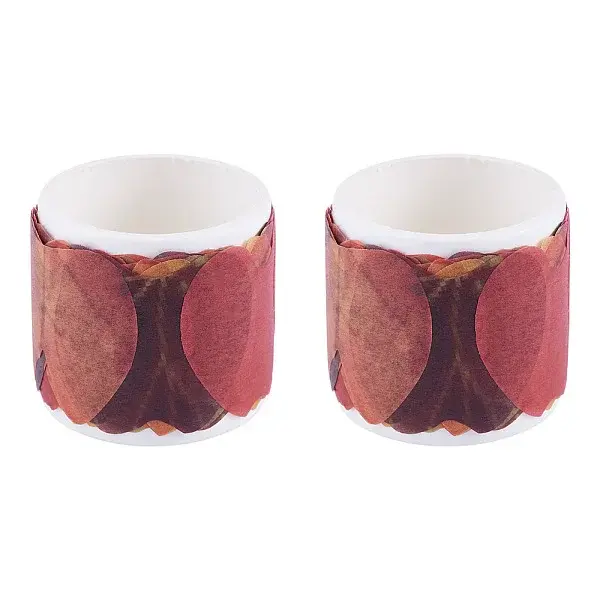 Autumn Leaf Paper Tape Stickers for Card Making