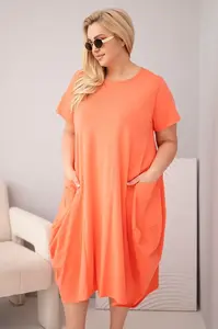 Kesi Włoski dámské plus-size šaty s kapsami