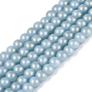 Baking Paint Glass Pearl Beads Strands