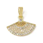 Brass Micro Pave Cubic Zirconia Pendants