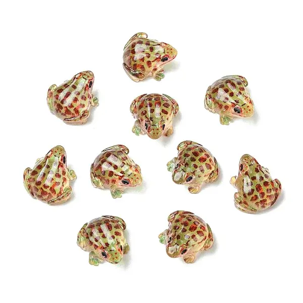Luminous Resin Frog Micro Landscape Scene Ornaments