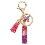 Alloy Resin Butterfly Keychains