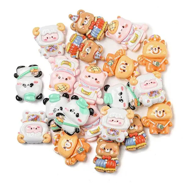 Opaque Resin Animal Decoden Cabochons