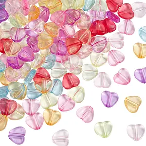 200Pcs Transparent Acrylic Beads