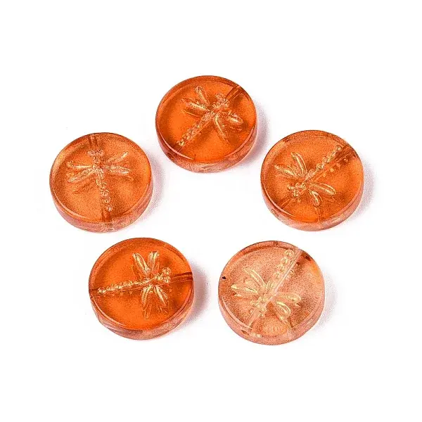 Baking Paint Transparent Glass Beads