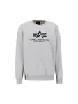 ALPHA INDUSTRIES Mikina  svetlosivá / čierna