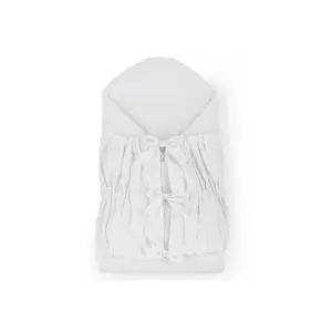 Petite&Mars Zavinovačka šněrovací Nurse s pevnou kokosovou vložkou White 75x75 cm