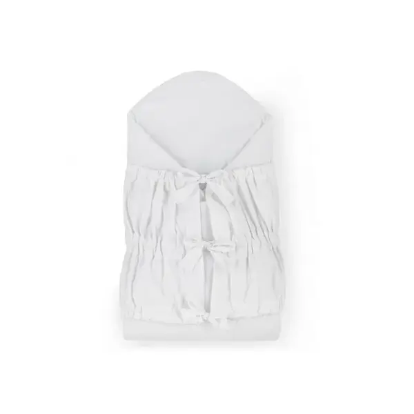 Petite&Mars Zavinovačka šněrovací Nurse s pevnou kokosovou vložkou White 75x75 cm