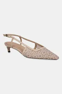 Tommy Hilfiger Lodičky Tommy Hilfiger MONO SQUARED TOE KITTEN SLINGB