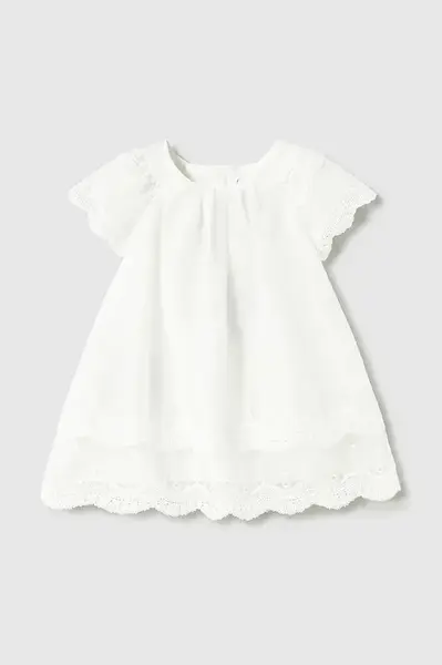 Dívčí šaty Mayoral bílá barva, mini, 1910