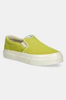Tenisky Stepney Workers Club LISTER RAW SUEDE zelená barva, YA03234