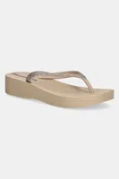 Žabky Ipanema MESH CHIC PL dámské, béžová barva, na platformě, 83386-BD734
