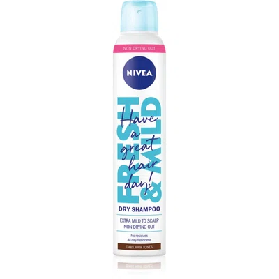 Nivea Fresh Revive suchý šampon pro tmavé vlasy Dark Tones 200 ml