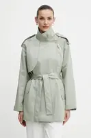 Kabát Morgan GLINE dámský, zelená barva, GLINE