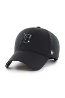 Bavlněná baseballová čepice 47 brand MLB Detroit Tigers černá barva, s aplikací, B-DGTSM09CTP-BK