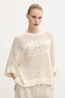 Svetr Moschino Jeans dámský, béžová barva, lehký, 0904 3701