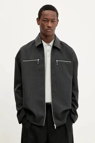 Vlněná bunda Nanushka MALACHI