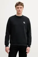 Mikina Karl Lagerfeld pánská, černá barva, hladká, 553910.705710