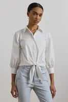 Košile Lauren Ralph Lauren dámská, bílá barva, relaxed, s klasickým límcem, 200963800