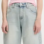 Džínové šortky Answear.LAB dámské, modrá barva, high waist